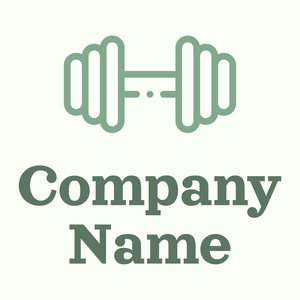 Dumbbell on a Honeydew background - Sport