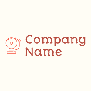 Alarm bell logo on a Floral White background - Sécurité