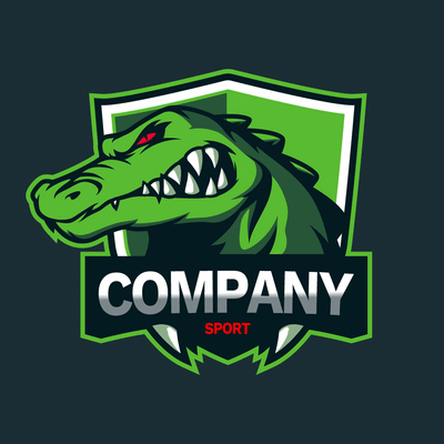 angry crocodile team logo - Animaux & Animaux de compagnie