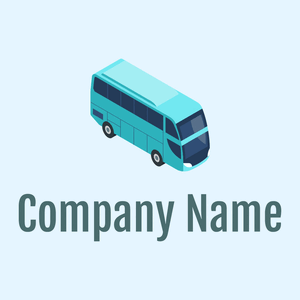 Pelorous Bus on a Alice Blue background