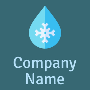 Turquoise Blue Frozen on a Blumine background - Abstrait