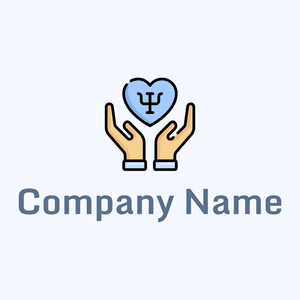 Heart logo on a Alice Blue background - Entreprise & Consultant
