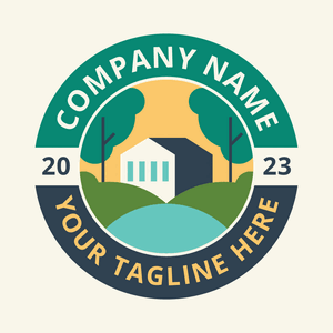 cabin in the country badge logo - Viagens & Hotel
