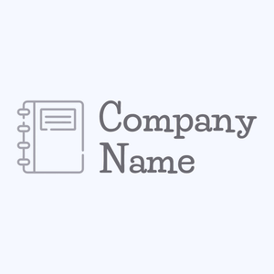 Notebook logo on a Alice Blue background - Abstrakt