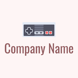 Game console logo on a Snow background - Abstract