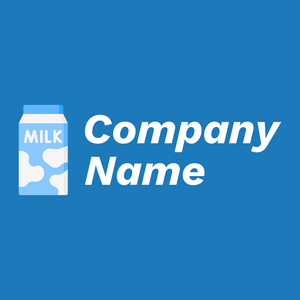 Milk logo on a Denim background - Agricultura