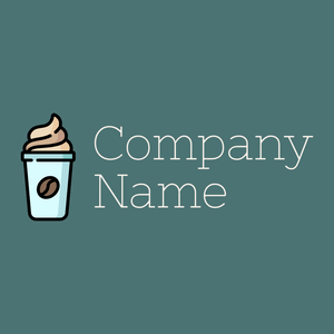 Coffee logo on a Breaker Bay background - Comida & Bebida