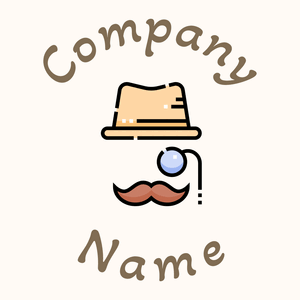 Gentleman logo on a Seashell background - Moda & Beleza