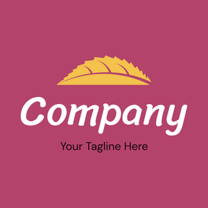 Flat yellow leaf logo - Paisage