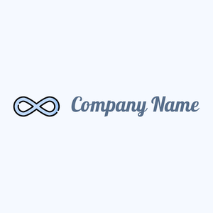 Infinite logo on a Alice Blue background - Abstrato
