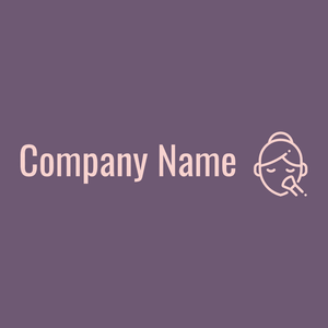 Makeup logo on a Rum background - Mode & Beauté