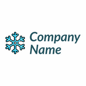 Outlined Snowflake logo on a White background - Abstrait