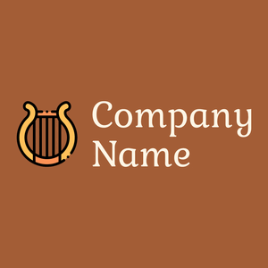 Harp logo on a Indochine background - Unterhaltung & Kunst