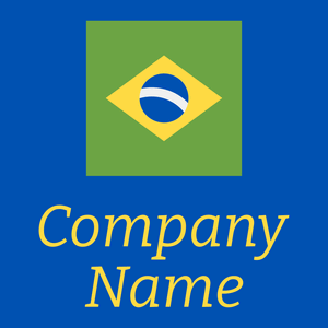 Brazil logo on a Cobalt background - Viagens & Hotel