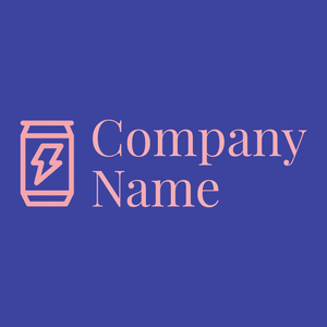 Energy drink logo on a Blue Gem background - Comida & Bebida