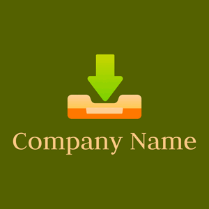 Peach-Orange Download on a Olive background - Tecnologia