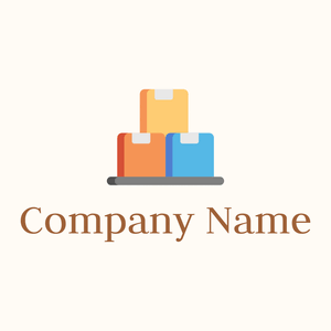 Box logo on a Floral White background - Abstrait