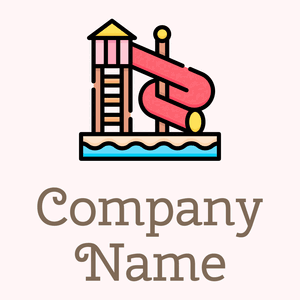 Water slide on a Snow background - Jeux & Loisirs