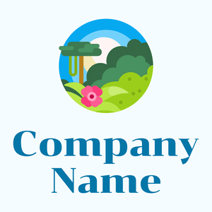 Jungle logo on a Alice Blue background - Medio ambiente & Ecología