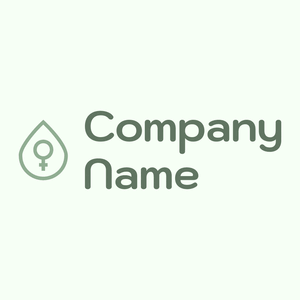 Menstruation logo on a Honeydew background - Abstrait