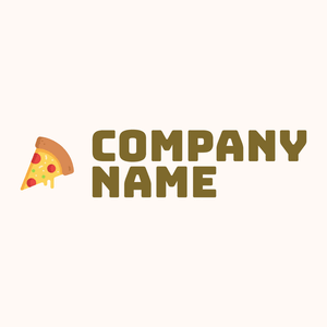 Pizza logo on a Seashell background - Alimentos & Bebidas