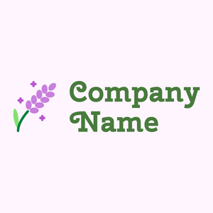 Lavender logo on a Lavender Blush background - Blumen