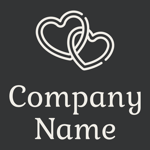 Heart logo on a Cod Grey background - Computer
