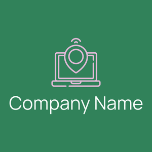 Digital nomad logo on a Sea Green background - Business & Consulting