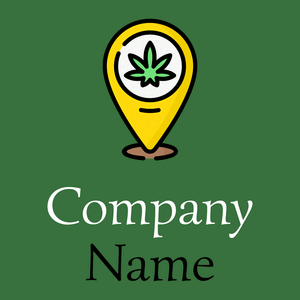 Cannabis logo on a Green House background - Hospital & Farmácia