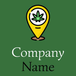 Cannabis logo on a Green House background - Medicina & Farmacia