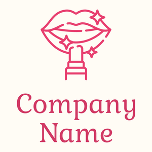 Lipstick logo on a Floral White background - Mode & Beauté