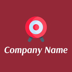 Bullseye on a Bright Red background - Divertissement & Arts