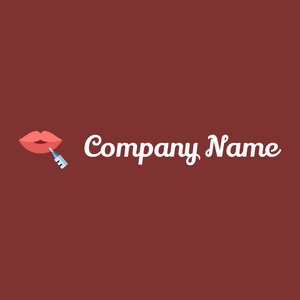 Dermal filler logo on a Tall Poppy background - Moda & Belleza