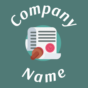 Notary logo on a Breaker Bay background - Entreprise & Consultant
