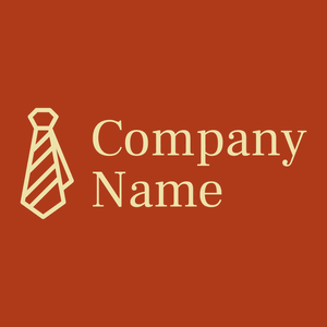 Tie logo on a Fire Brick background - Moda & Belleza