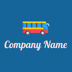 School bus logo on a blue background - Automobili & Veicoli