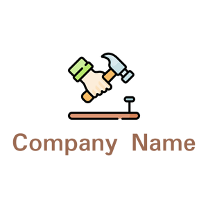 Hammer logo on a White background - Construcción & Herramientas