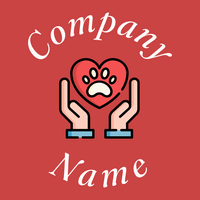 Animal care on a Dark Coral background - Animais e Pets