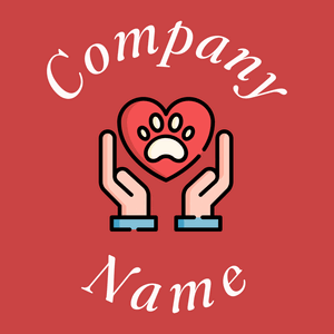 Animal care on a Dark Coral background - Animais e Pets