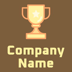 Trophy logo on a Potters Clay background - Esportes