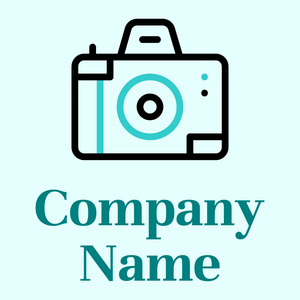 Camera front on a Light Cyan background - Tecnología