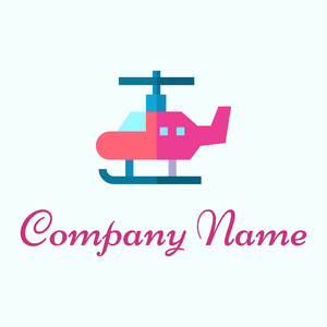 Helicopter logo on a Azure background - Automobile & Véhicule