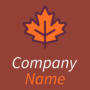 Maple leaf logo on a Well Read background - Florale