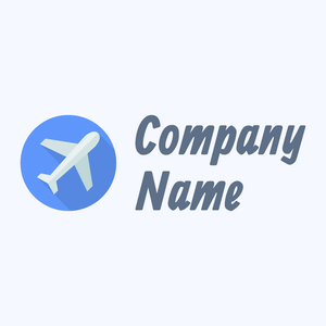Maya Blue Plane on a Alice Blue background - Industria