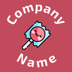 Lollipop logo on a pink background - Abstrakt