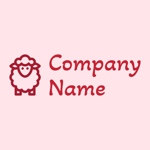Sheep logo on a Misty Rose background - Landwirtschaft