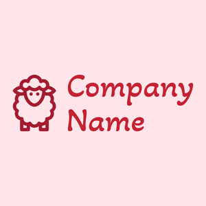 Sheep logo on a Misty Rose background - Agricultura