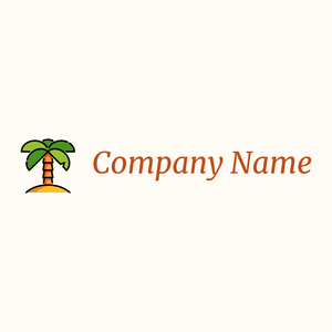 Palm logo on a Floral White background - Reizen & Hotel