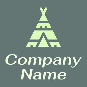 Teepee logo on a Rolling Stone background - Abstracto