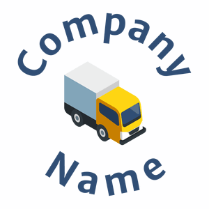 White Smoke Box truck on a White background - Einzelhandel